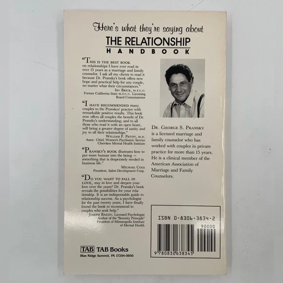 🌹New Listing🌹GUC The Relationship Handbook - Book by George S. Pransky, Ph.D. - Picture 3 of 5